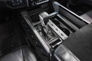 RAM 1500 TRX Center Console Molle Panels & Digital Device Bridge - Addictive Desert Designs - Hammer Black - `21-`27